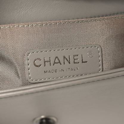 Chanel Calfskin Quilted Small Boy Flap Grey 5 of 9