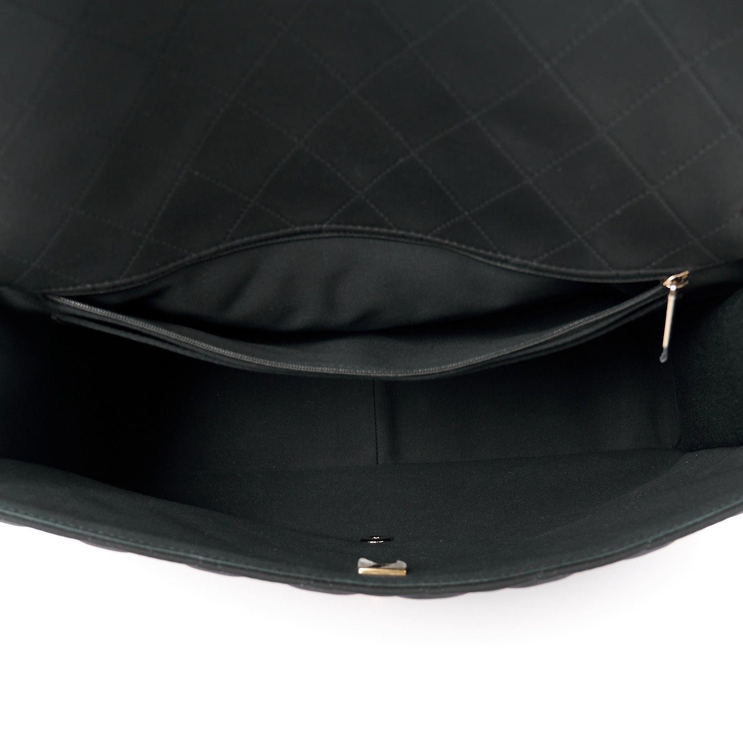 Chanel Neoprene Quilted XXL Travel Flap Bag Black 5 of 13
