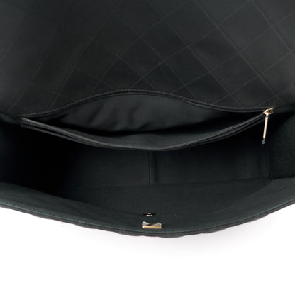 Chanel Neoprene Quilted XXL Travel Flap Bag Black 5 of 13