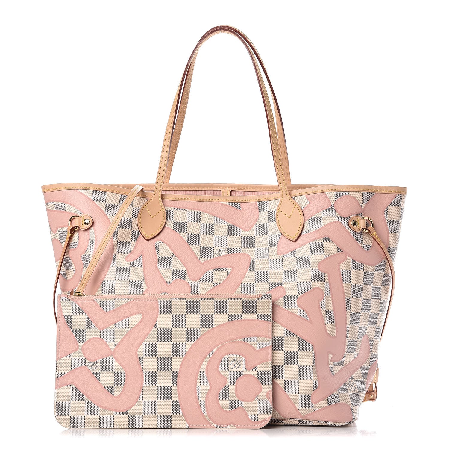 Louis Vuitton Damier Azur Tahitienne Neverfull MM 1 of 12