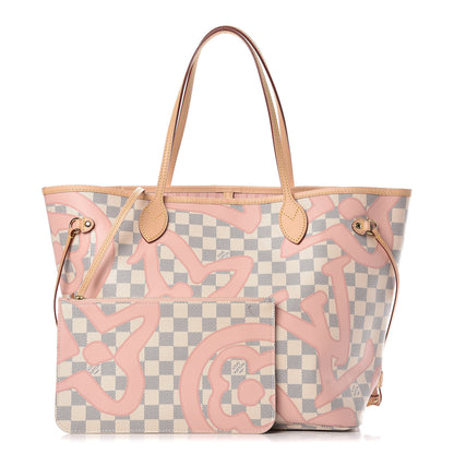 Louis Vuitton Damier Azur Tahitienne Neverfull MM 1 of 12