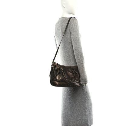 Gucci Metallic Soft Guccissima Medium Sukey Top Handle Bag Bronze 2 of 11