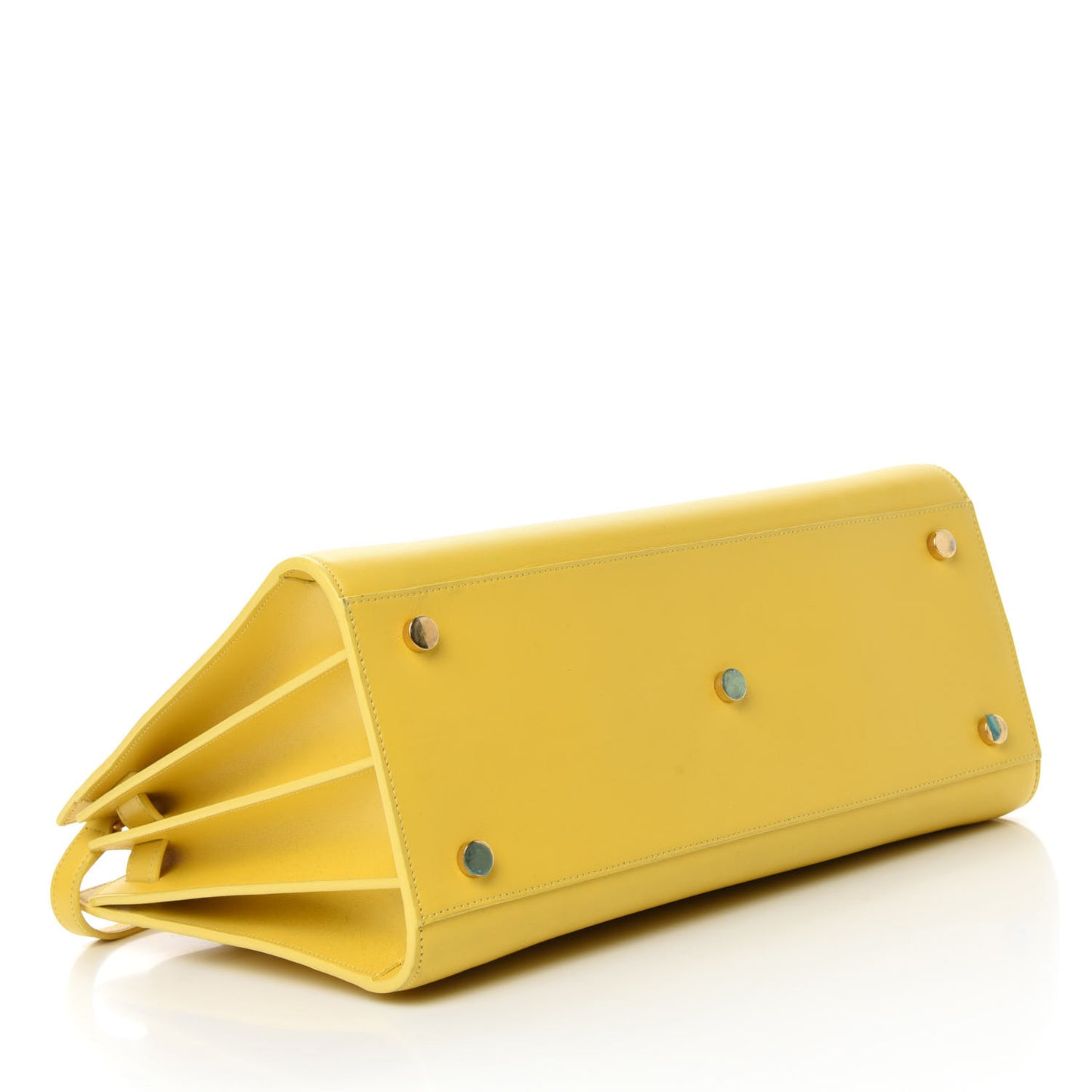Calfskin Small Sac De Jour Bag Yellow