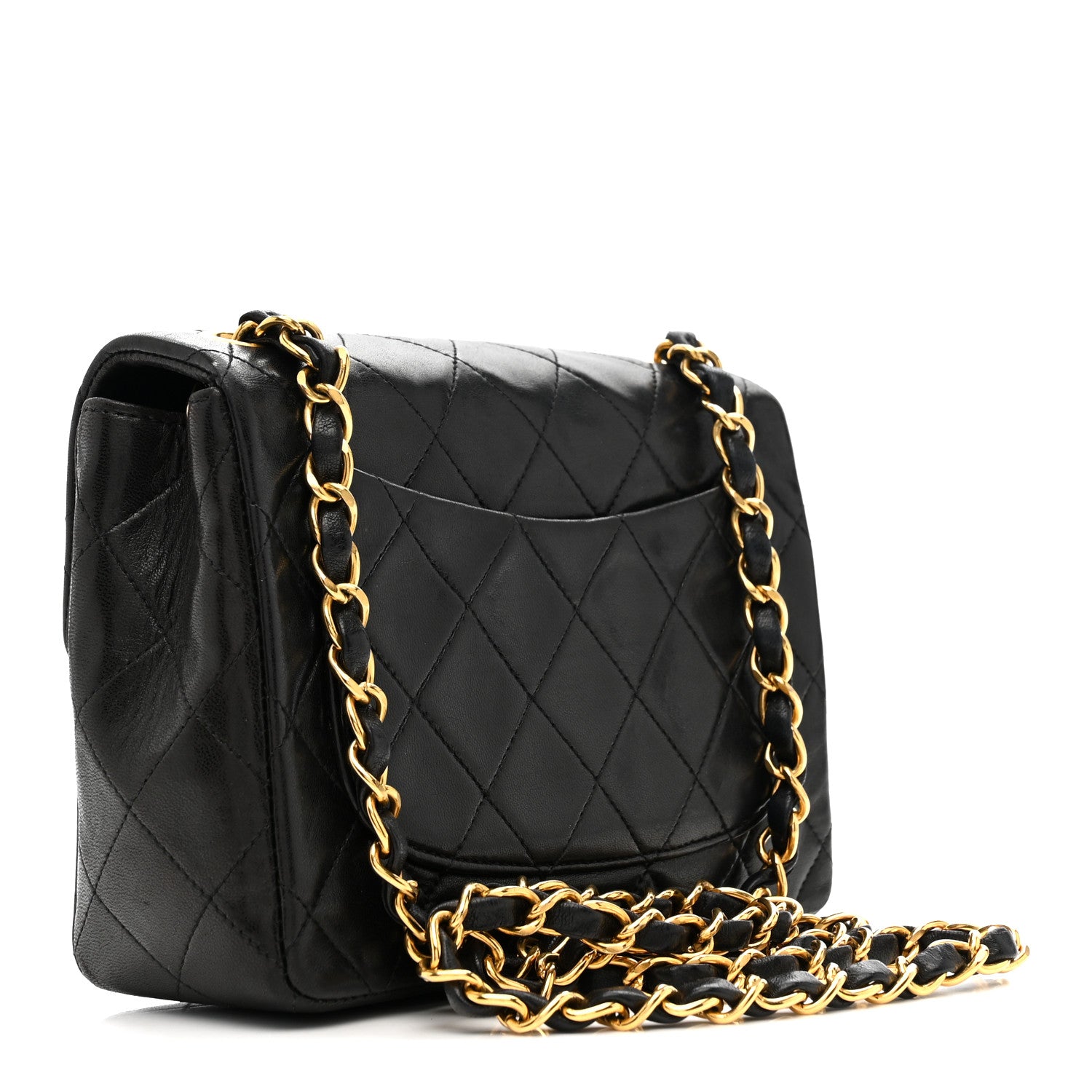Chanel Lambskin Quilted Mini Square Flap Black 3 of 16