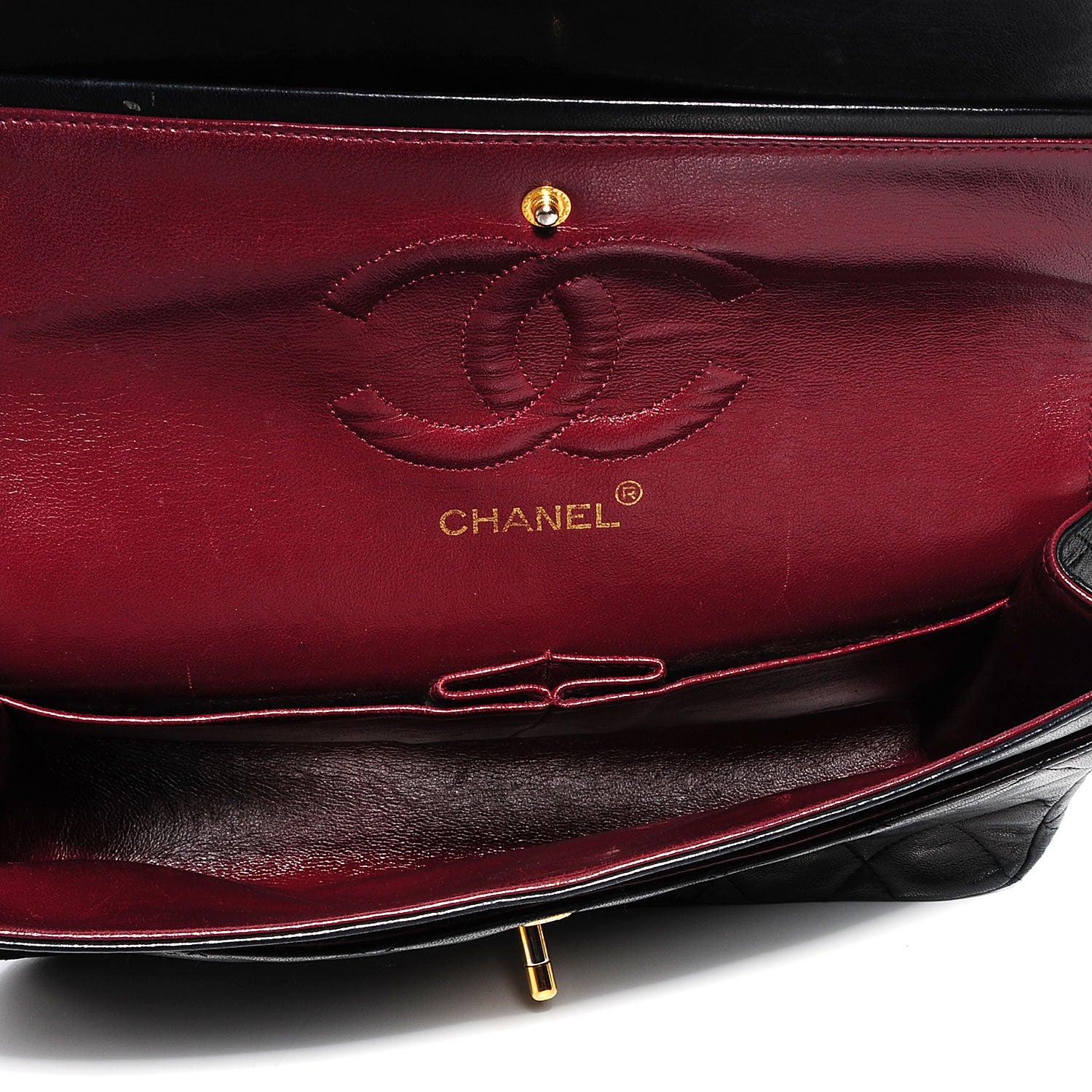 Chanel Lambskin Medium Double Flap Black 8 of 8