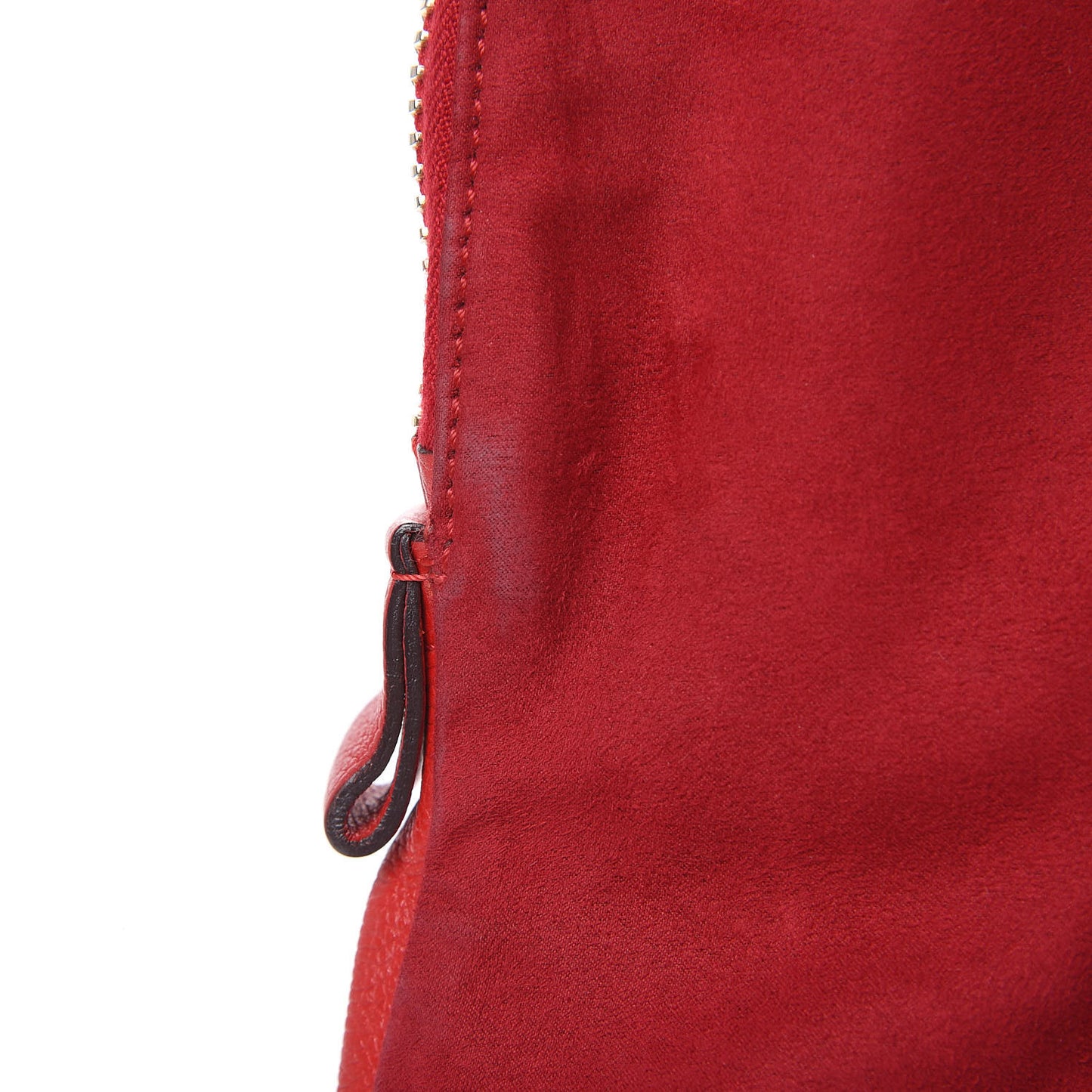Pebbled Calfskin Large Jennifer Flame Red