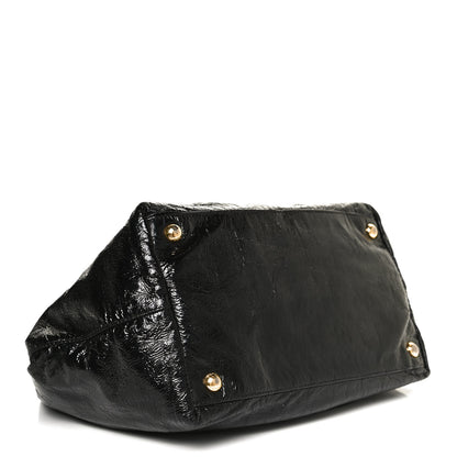 Prada Vernice Bow Tote Black 4 of 11