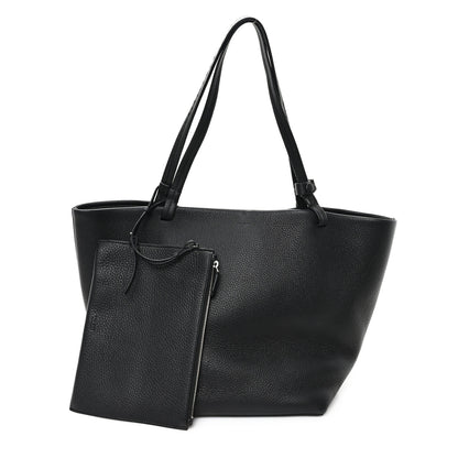 The Row Grained Calfskin Park Tote Three Black 3 of 11