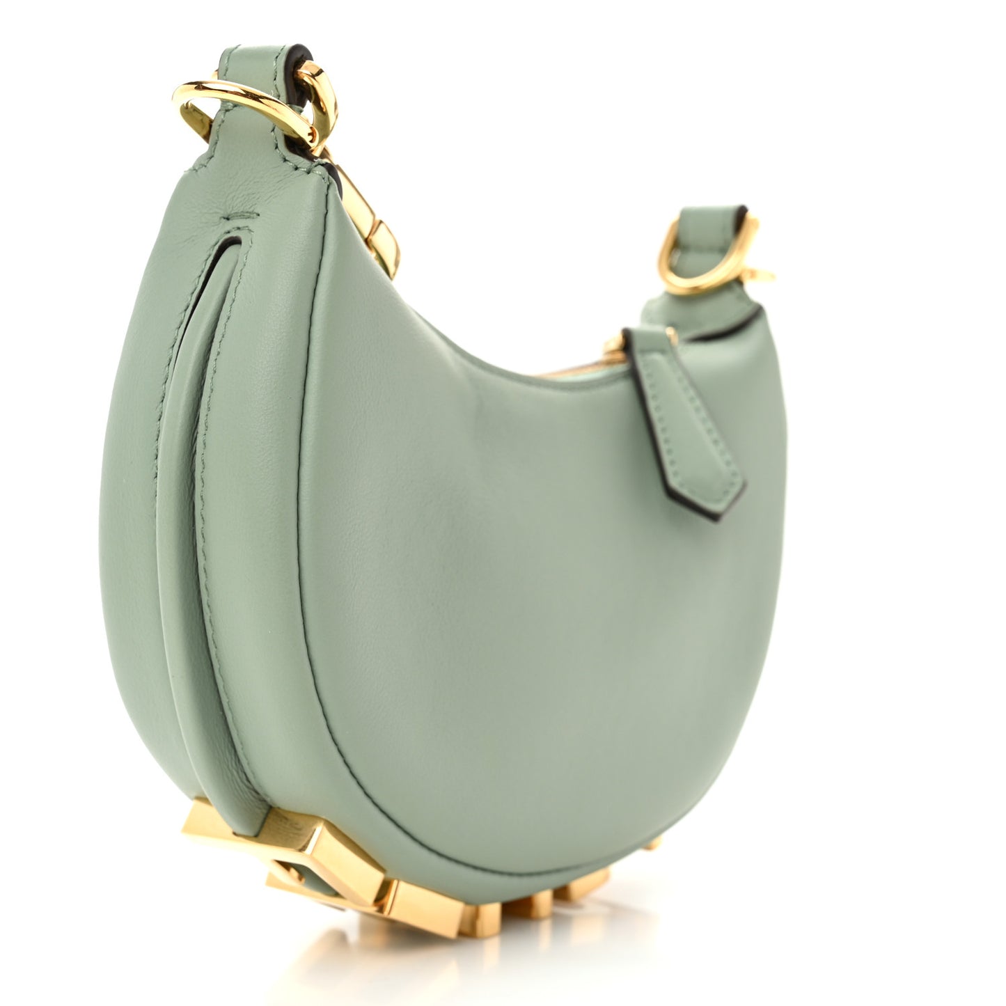 Vitello Grace New Matte Nano Fendigraphy Hobo Charm Menta