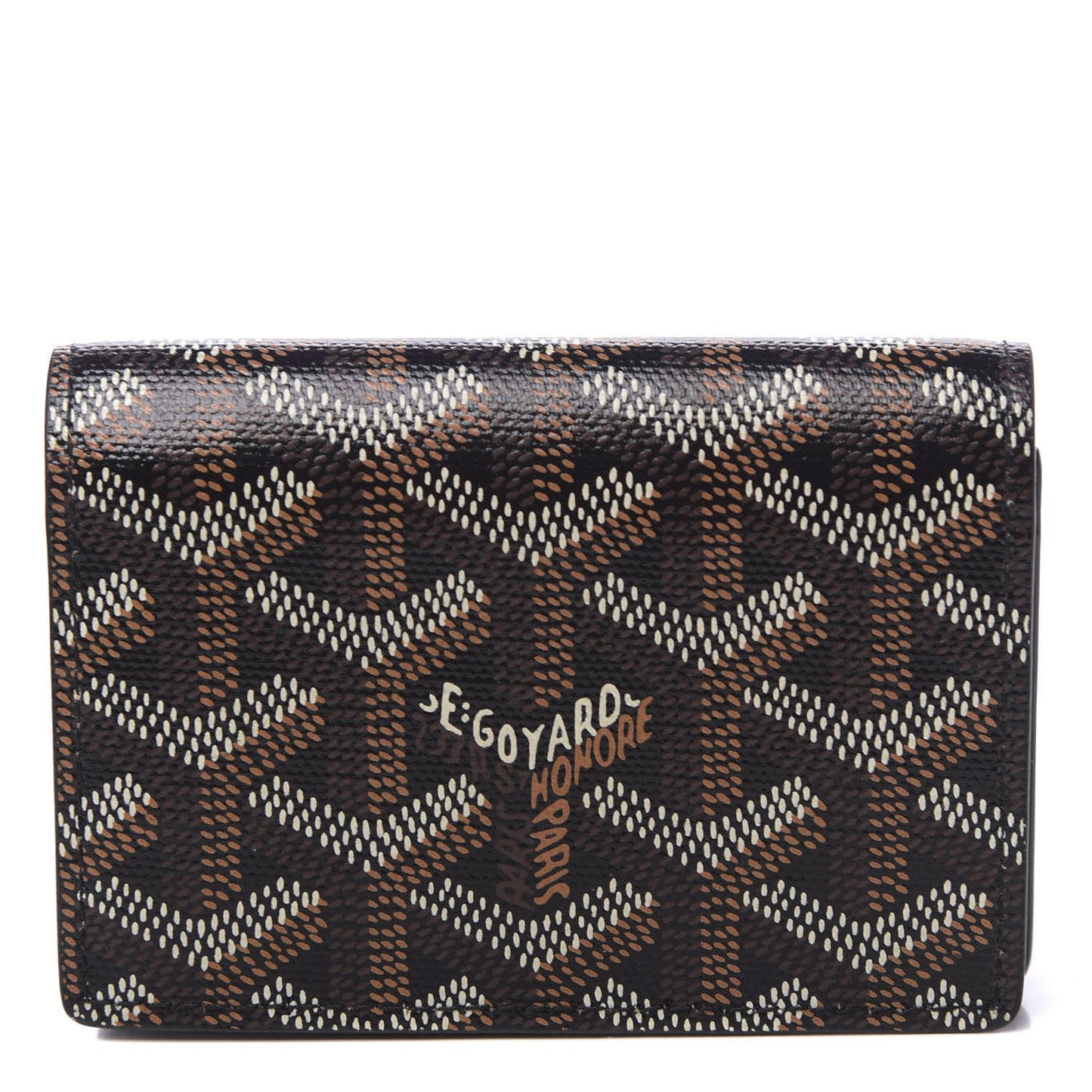 Goyardine Business Card Holder Black