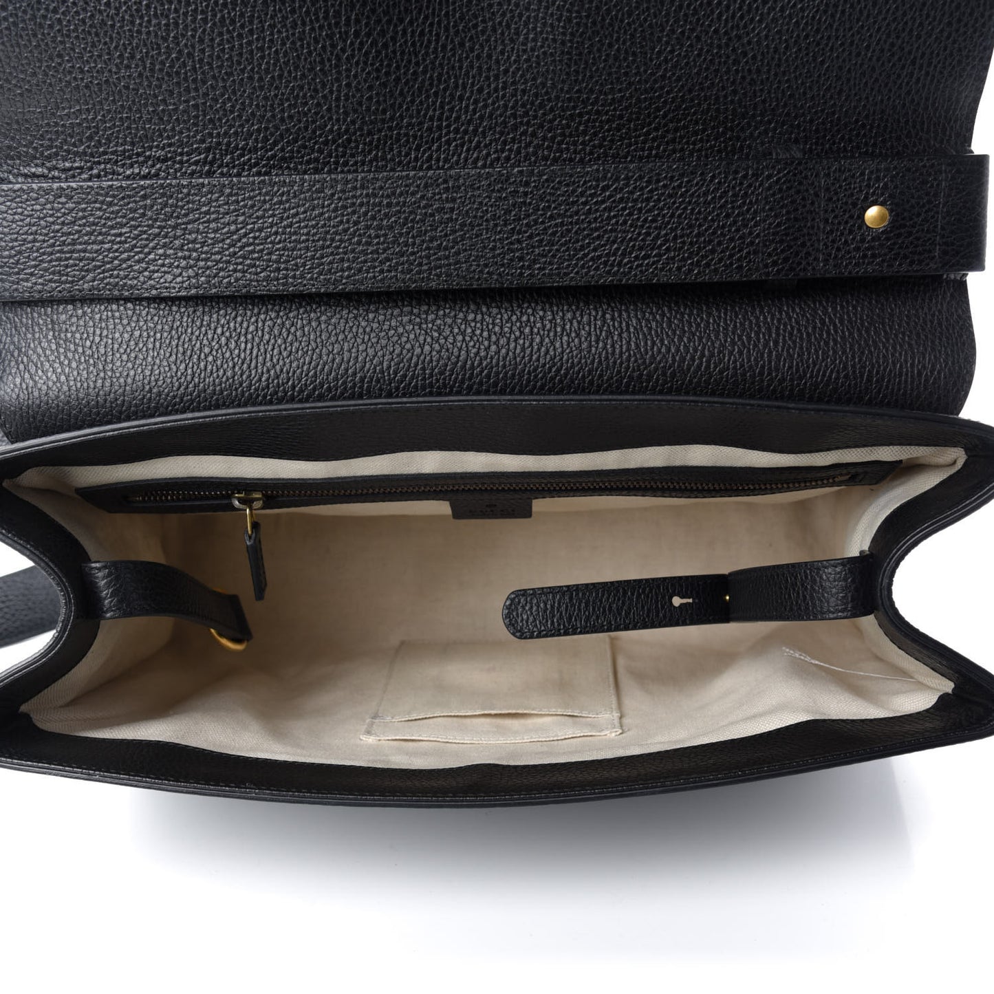 Calfskin GG Marmont Messenger Bag Black