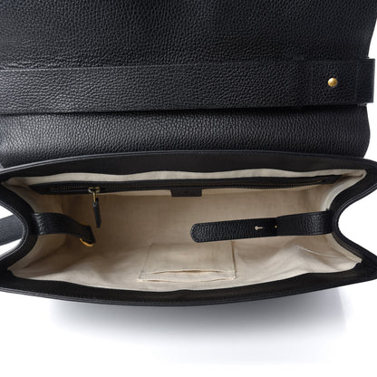 Gucci Calfskin GG Marmont Messenger Bag Black 5 of 11