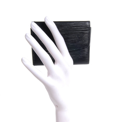 Louis Vuitton Epi Porte-Monnaie Simple Coin Purse Black 2 of 7