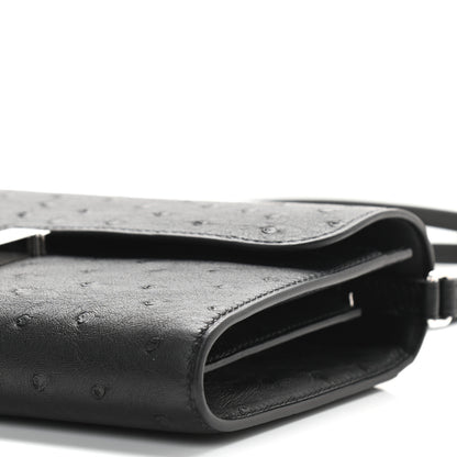 Hermes Ostrich Constance Long Wallet To Go Black 10 of 11