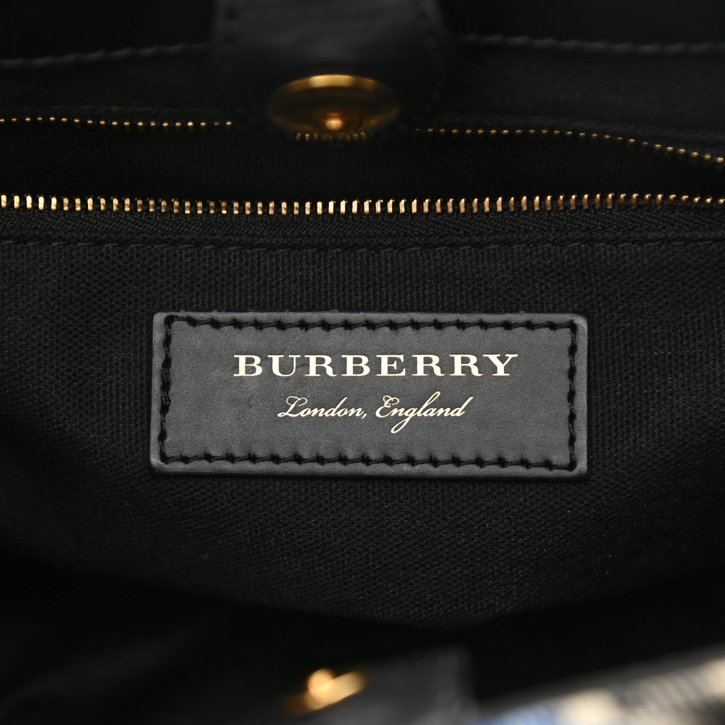 Tartan Mix Small Banner Tote Blue White