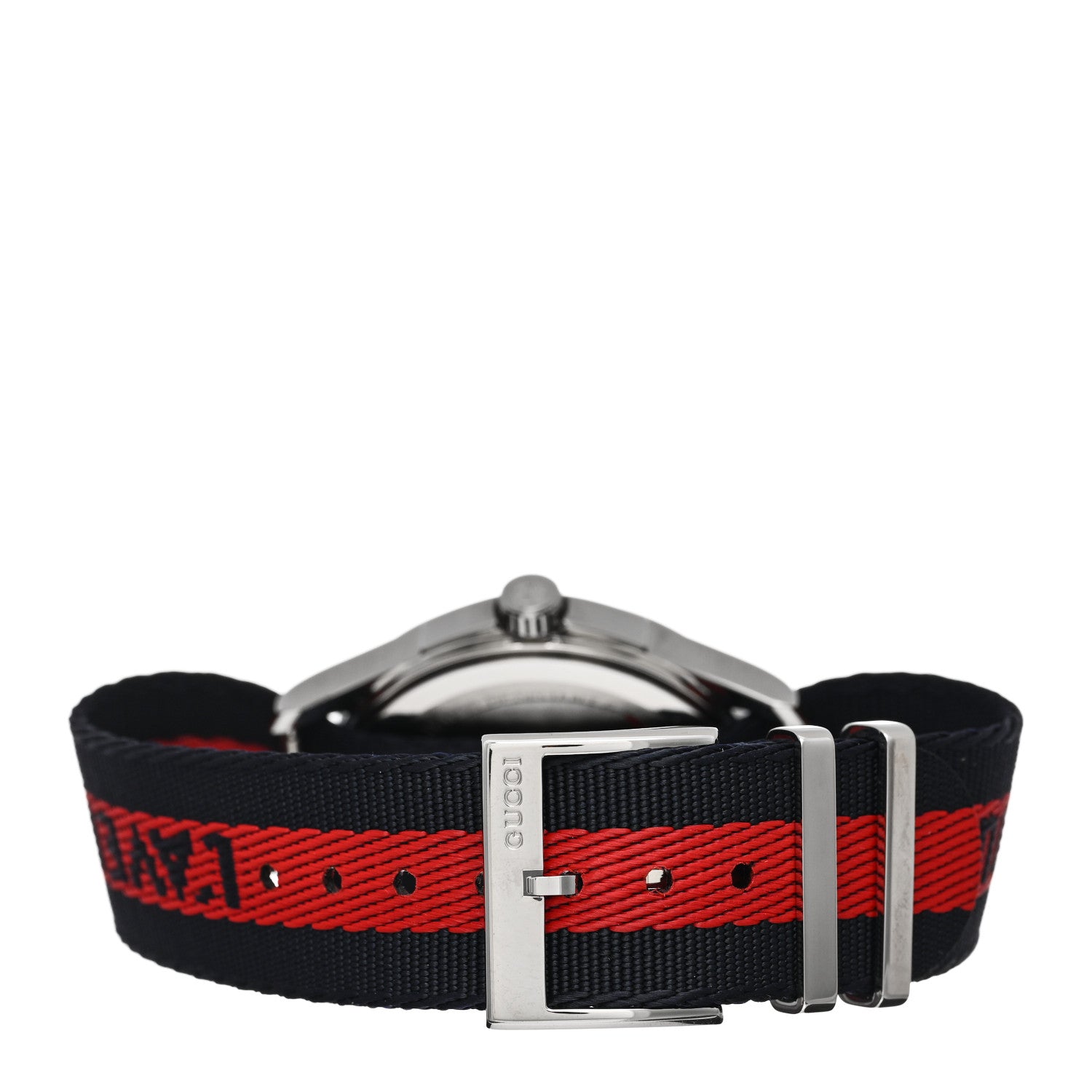 Gucci Stainless Steel Nylon 38mm Le Marche Des Merveilles Snake Quartz Watch Navy 3 of 4