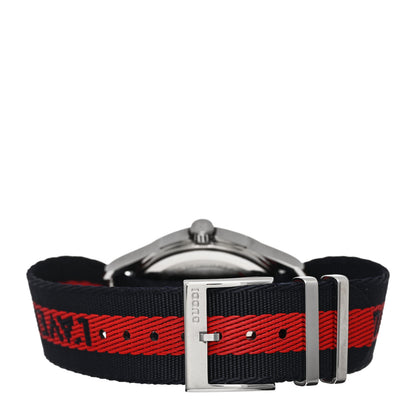 Gucci Stainless Steel Nylon 38mm Le Marche Des Merveilles Snake Quartz Watch Navy 3 of 4