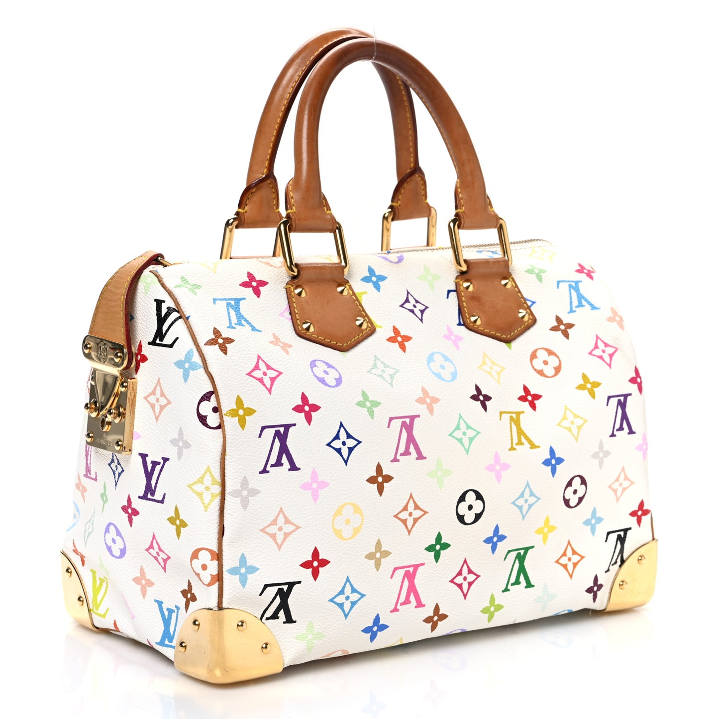 Monogram Multicolor Speedy 30 White