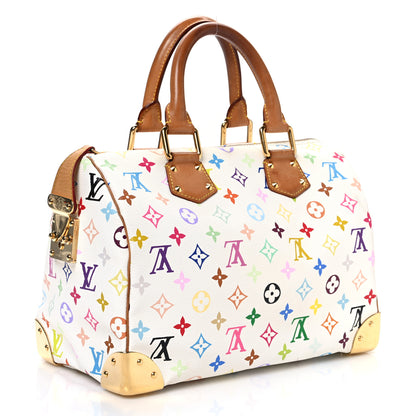 Louis Vuitton Monogram Multicolor Speedy 30 White 3 of 15