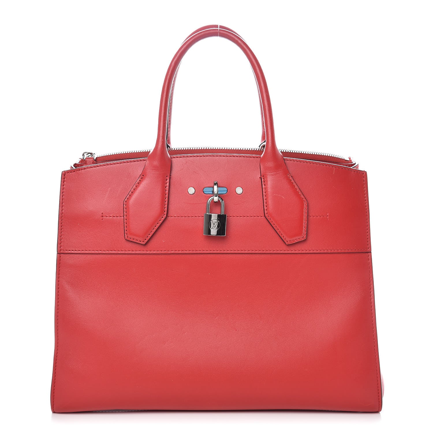 Louis Vuitton Veau Satin City Steamer MM Rubis 1 of 16