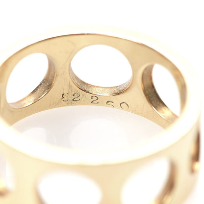 Cartier DINH VAN 18K Yellow Gold Dinh Van Punch Hole Band Ring 56 7.5 4 of 7