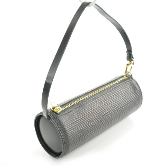 Epi Trousse Ronde Case Makeup Accessory Bag Black