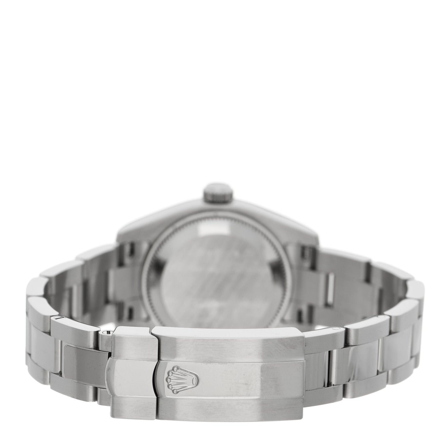 Stainless Steel 18K White Gold Diamond Black Mother of Pearl 26mm Datejust Watch Silver 179174