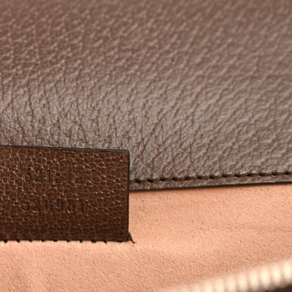 Gucci GG Supreme Monogram Textured Dollar Calfskin Top Handle Dionysus Shoulder Bag Beige Ebony New Acero 7 of 13