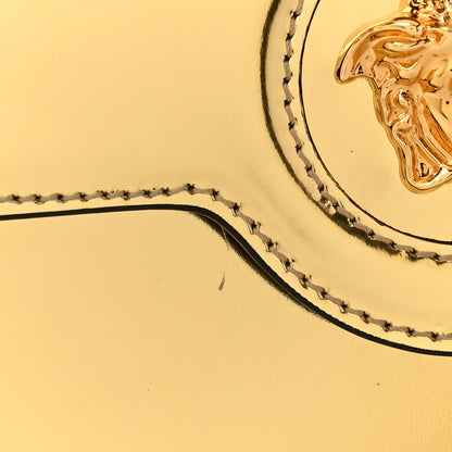 Versace Patent Metallic La Medusa Pouch On Chain Gold 11 of 12