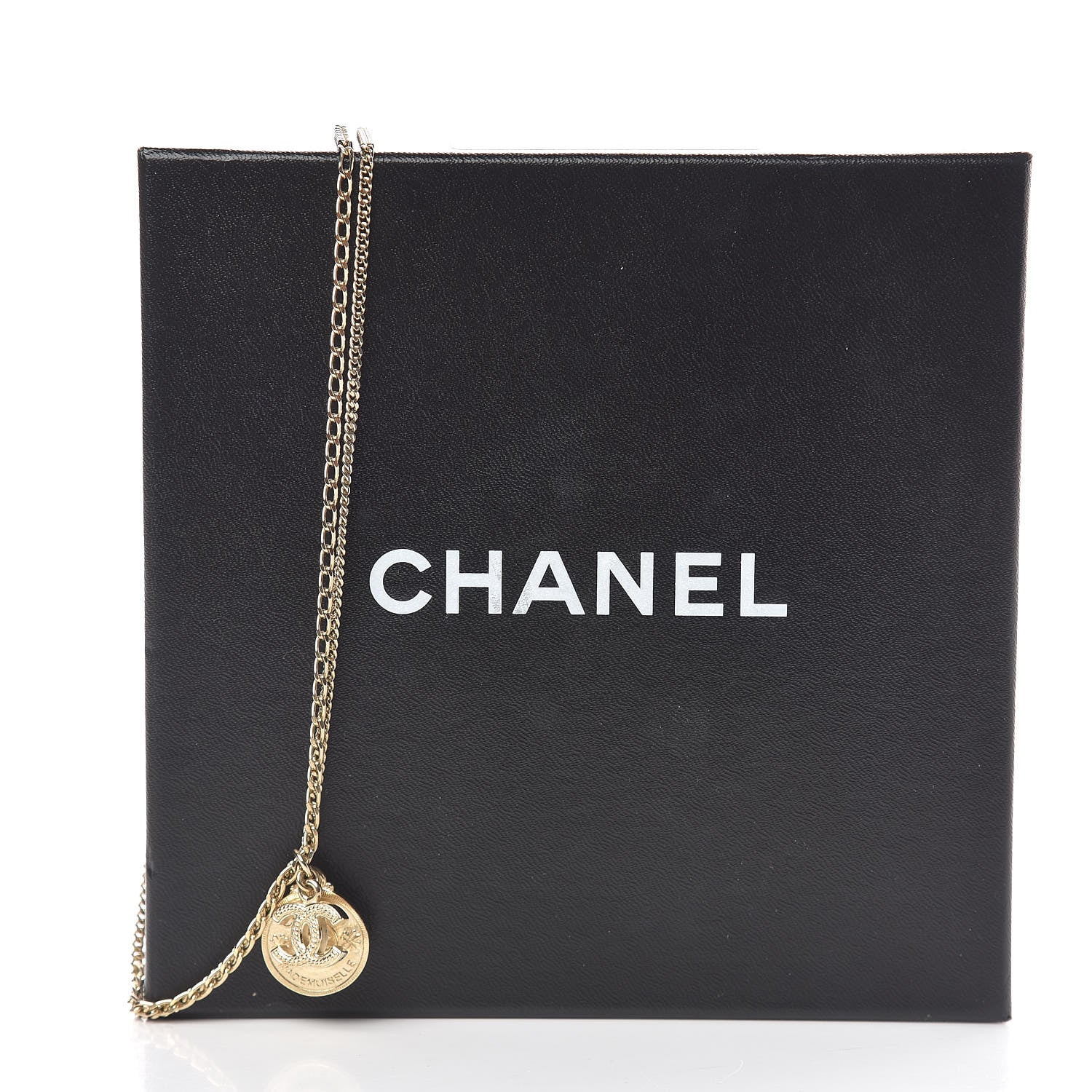 Chanel CC Coco Mademoiselle Coin Necklace Gold 6 of 6
