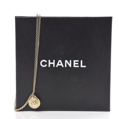 Chanel CC Coco Mademoiselle Coin Necklace Gold 6 of 6