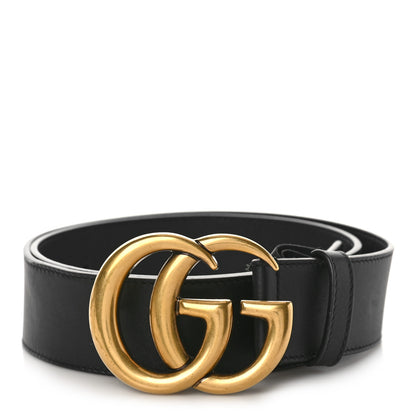 Gucci Calfskin Double G 40mm Belt 85 34 Black 1 of 5