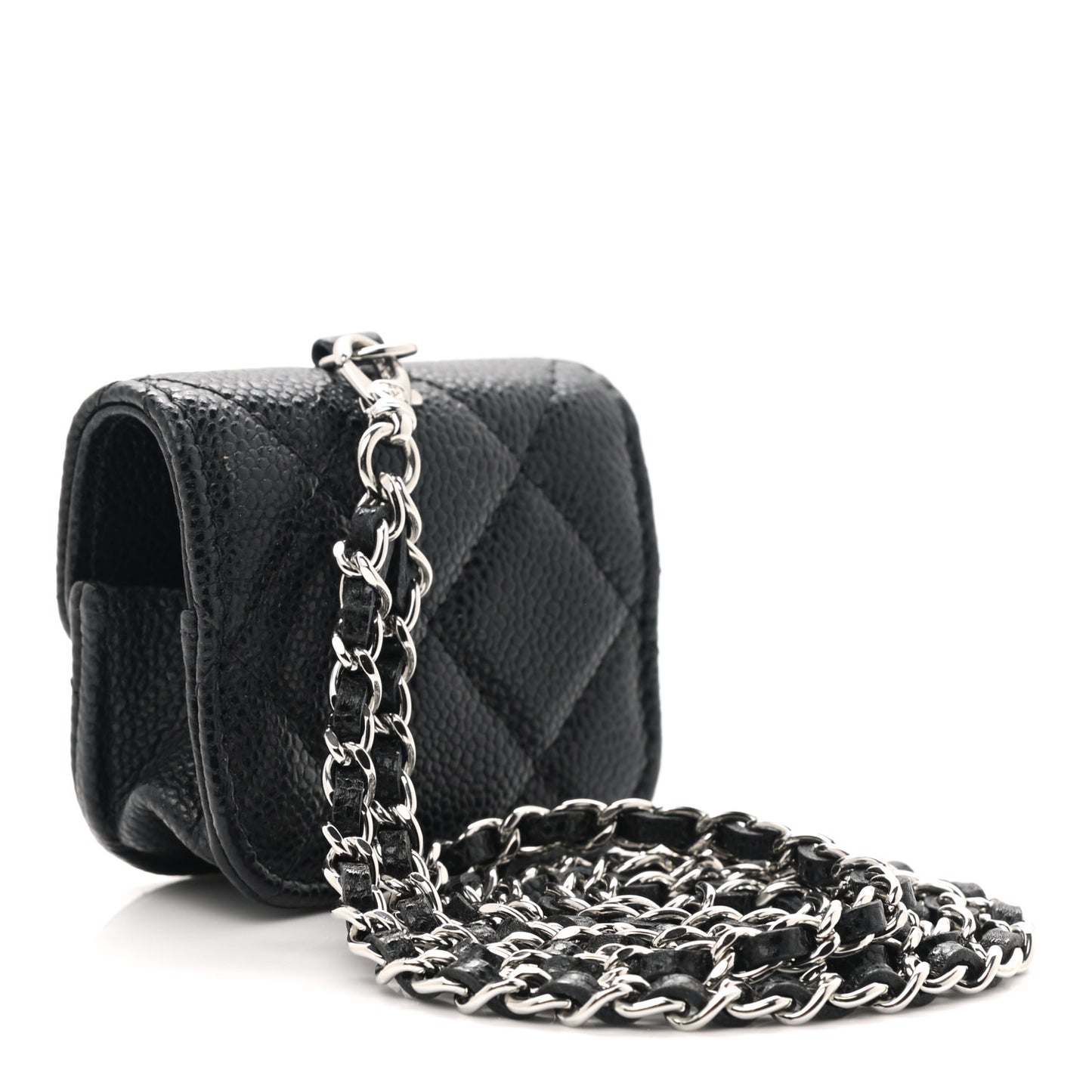 Caviar Quilted Airpods Pro Case Black