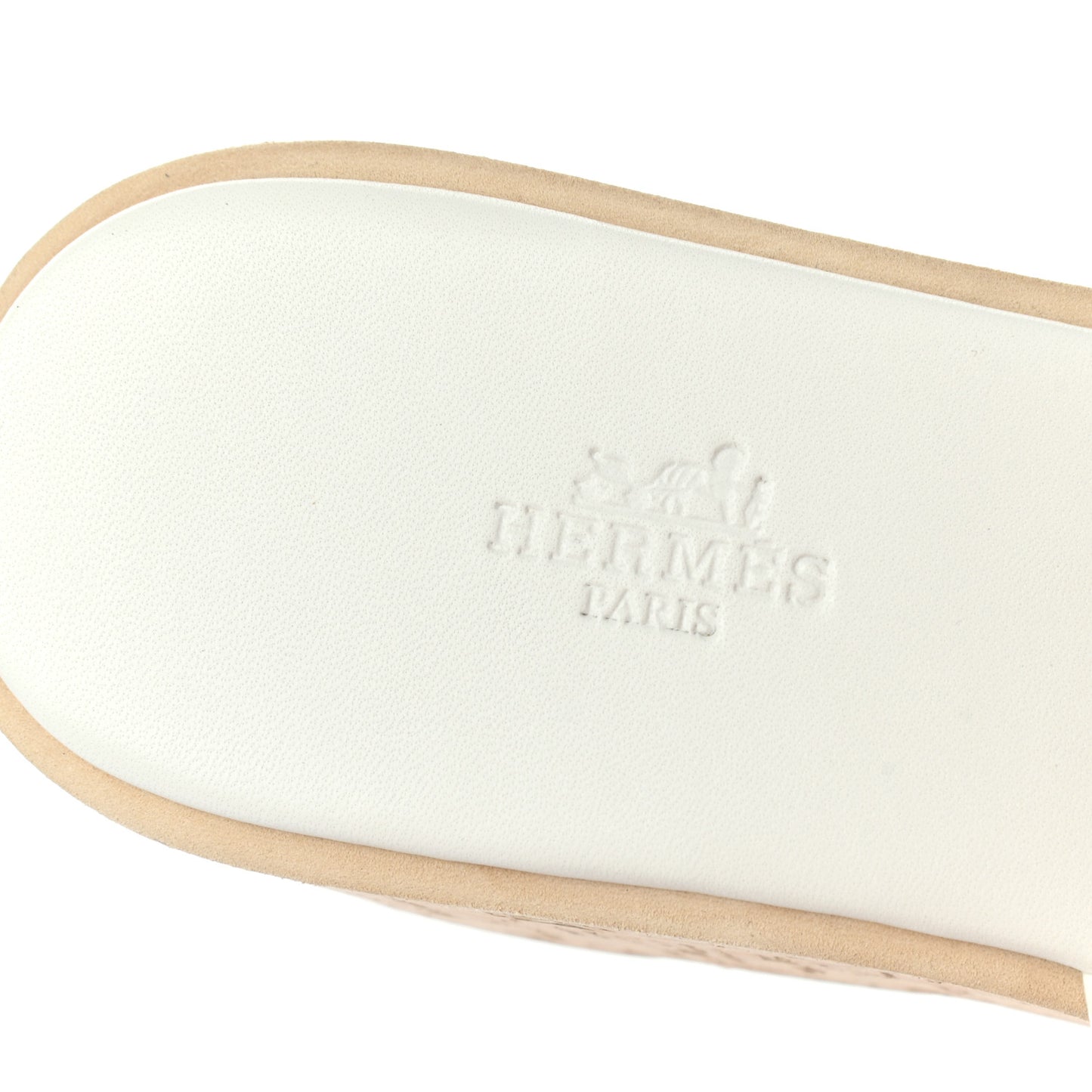 Calfskin Cork Eze 30 Sandals 38 White