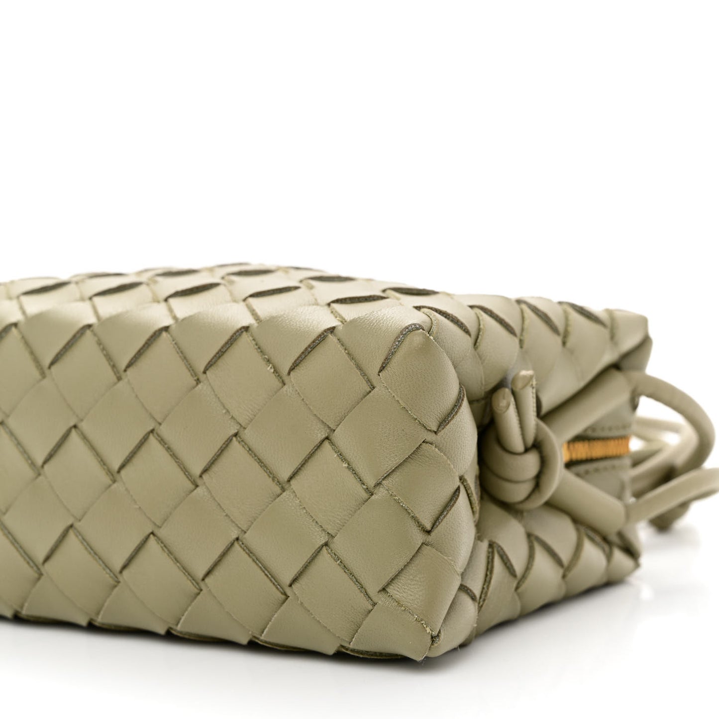 Nappa Intrecciato Mini Loop Camera Bag Travertine