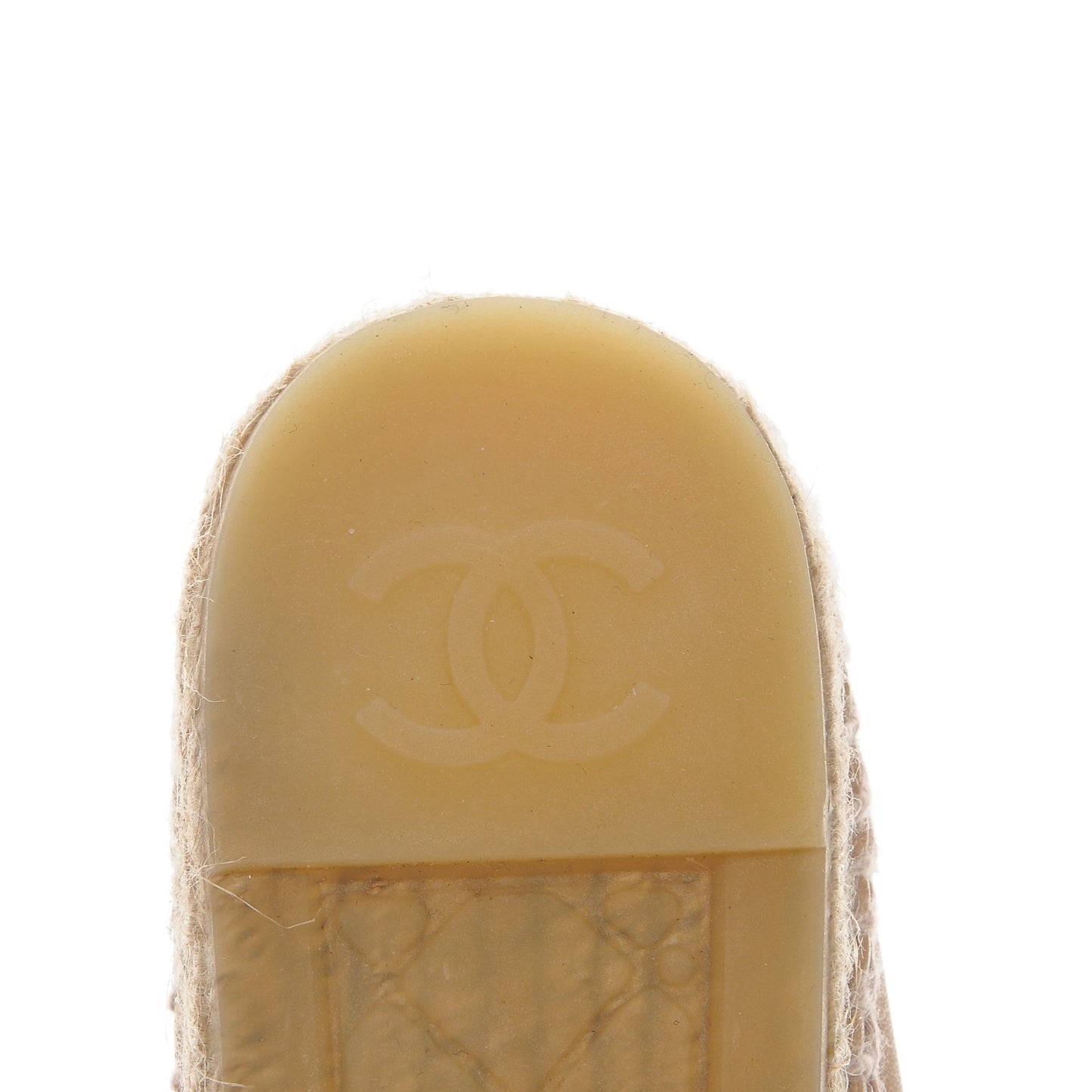 Lambskin CC Espadrilles 38 Beige Black