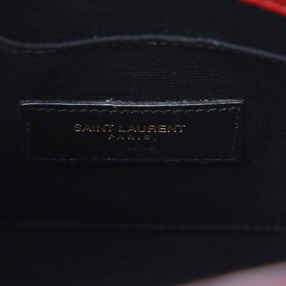 Saint Laurent Grained Calfskin Baby Sac De Jour Lipstick Red 6 of 12