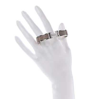 Hermes Enamel Narrow Clic Clac H Bracelet GM Marron Glace 2 of 6