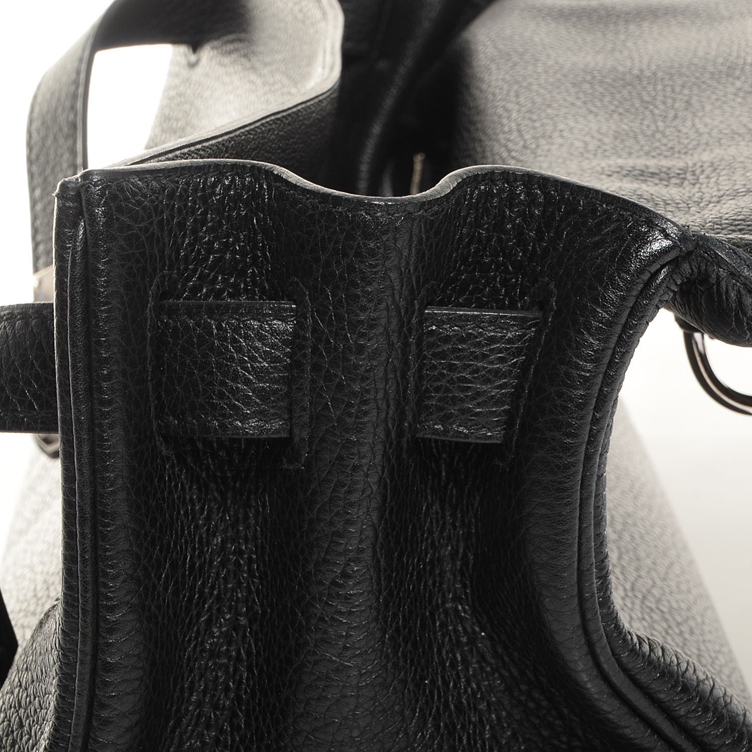 Hermes Taurillon Clemence Shoulder Kelly 40 Black 9 of 23