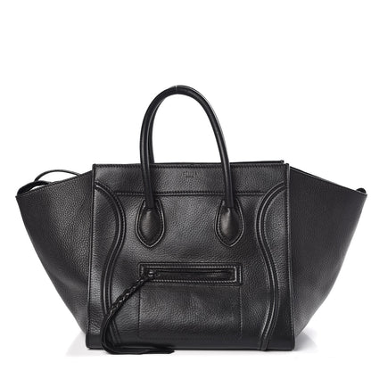 Celine Supple Calfskin Medium Phantom Luggage Black 1 of 8