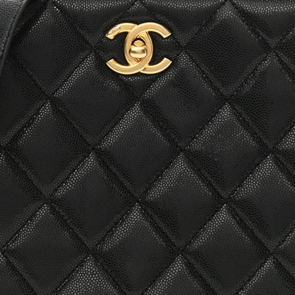 Chanel Caviar Quilted Twist Your Buttons Hobo Black 8 of 11
