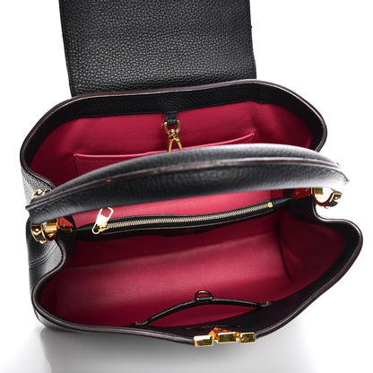 Louis Vuitton Taurillon Capucines MM Black 5 of 10