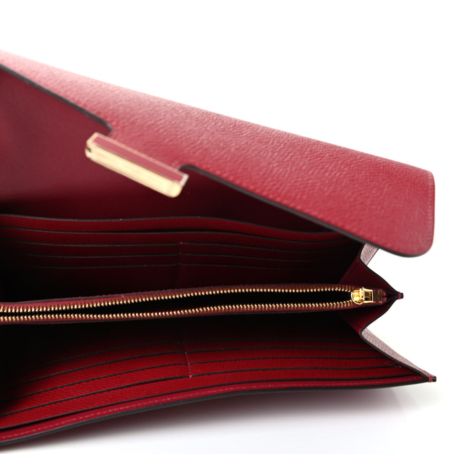 Epsom Constance Long Wallet Rouge Grenat