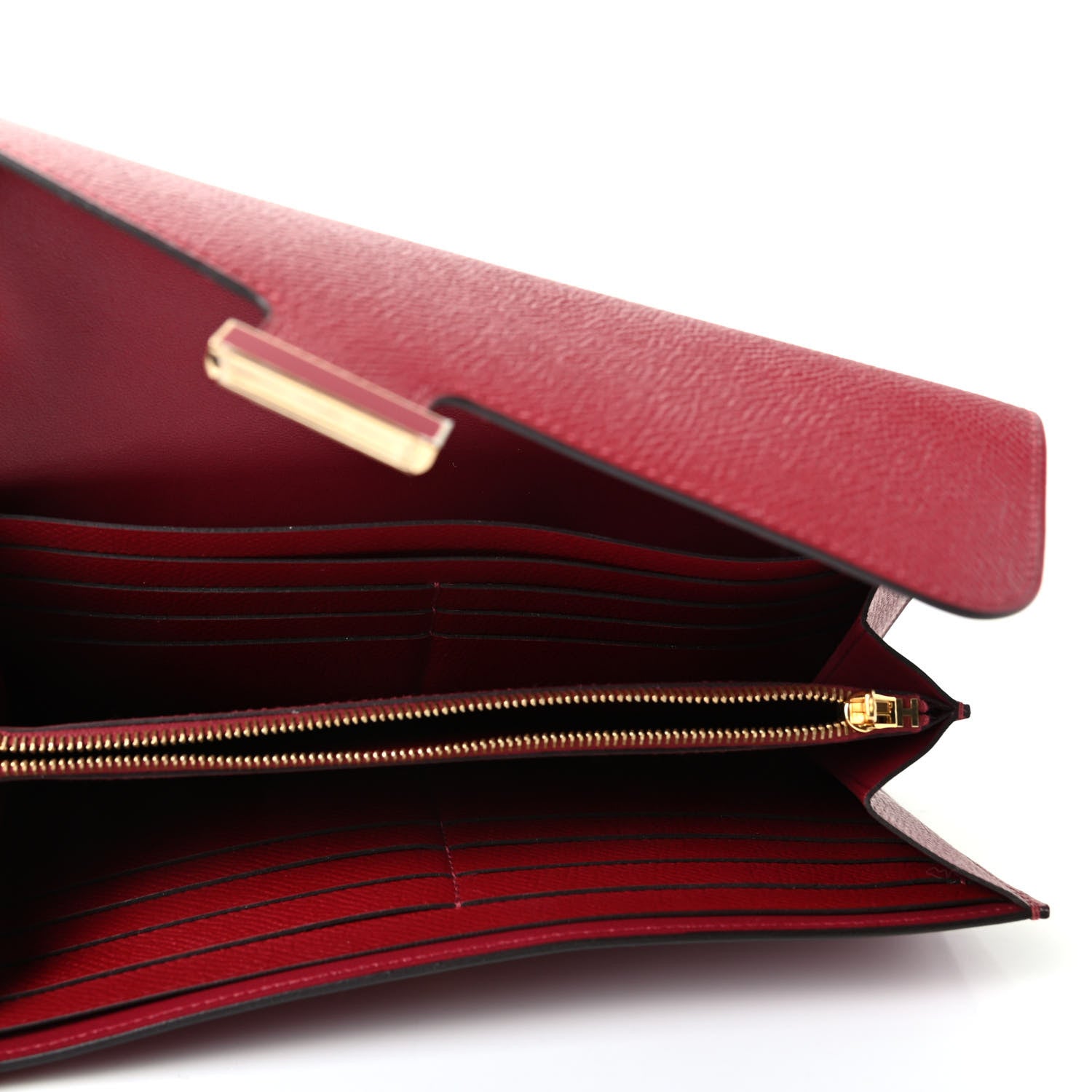 Hermes Epsom Constance Long Wallet Rouge Grenat 5 of 6