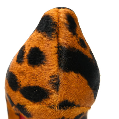 Christian Louboutin Calf Hair Leopard Kate 100 Pumps 39 Spicy 9 of 10