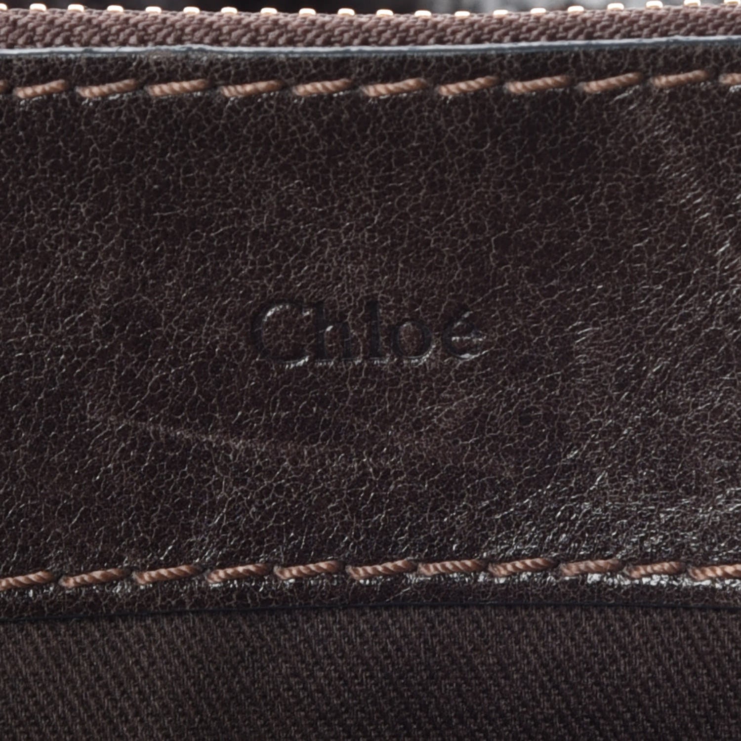 Chloe Calfskin Large Bay Tote Brown 9 of 14