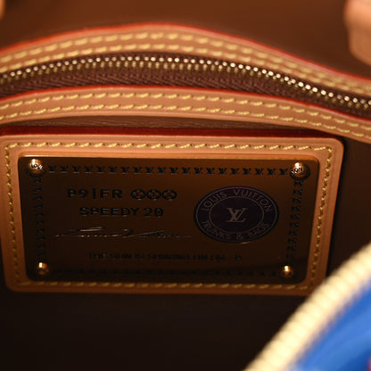 Louis Vuitton Calfskin Monogram Speedy P9 Bandouliere 20 Blue 7 of 12