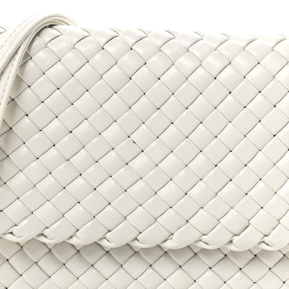 Bottega Veneta Nappa Intrecciato Cobble Messenger Bag White 7 of 10