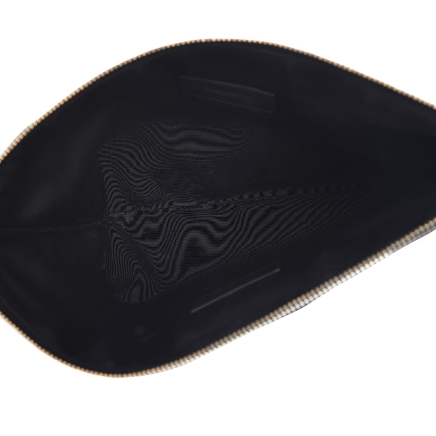 Saint Laurent Calfskin Zipped Clutch Black 5 of 17