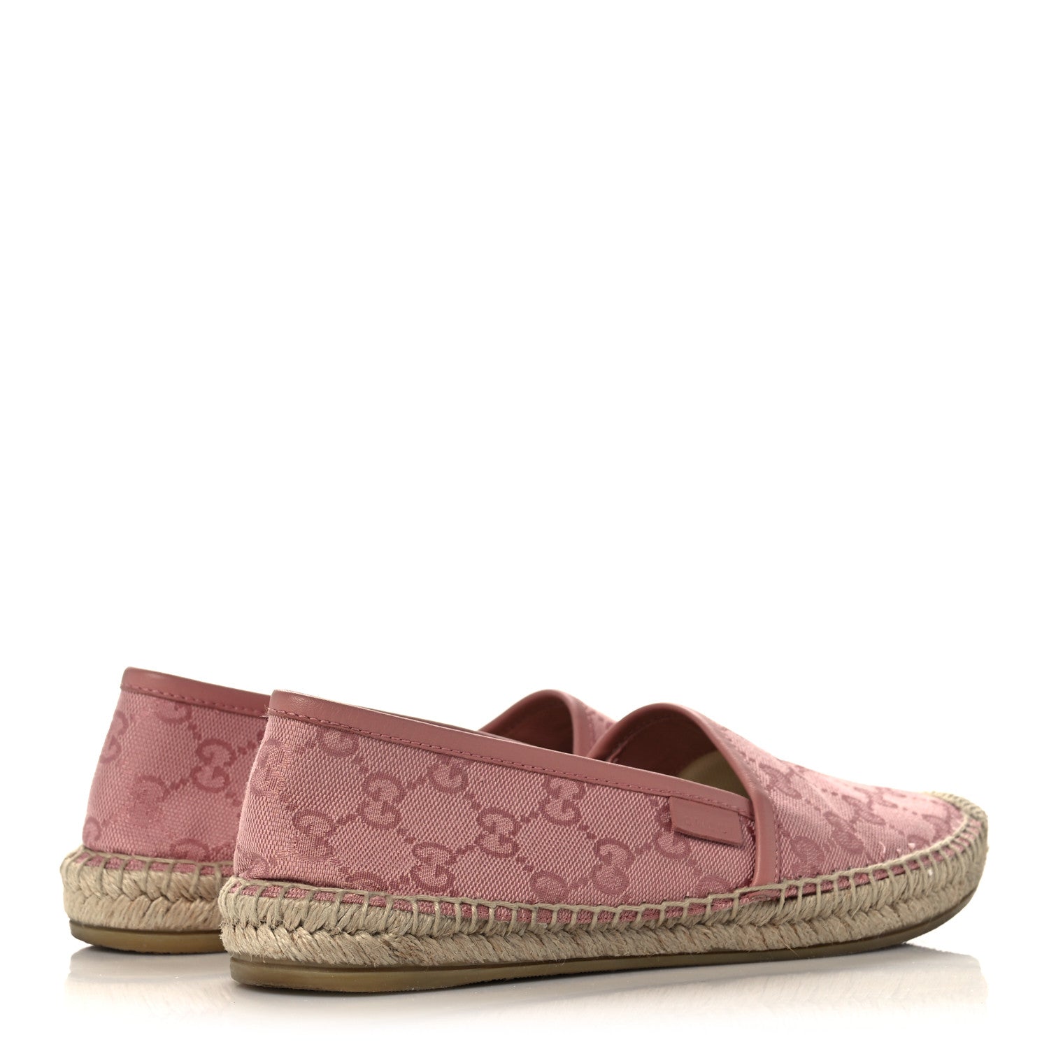 Gucci Monogram Espadrilles 36.5 Soft Pink 4 of 8